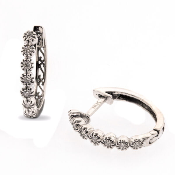 Arracadas con diamantes BB22 - Image 3