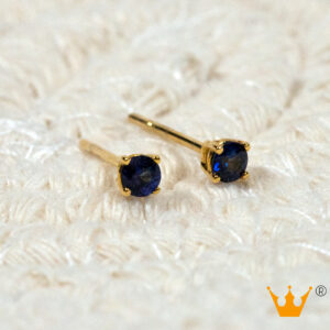 aretes con zafiro