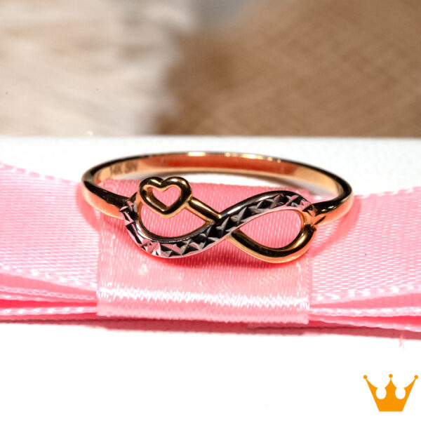 Anillo infinito con corazón ANJ30